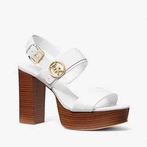 Michael Kors Leather Platform Sandals